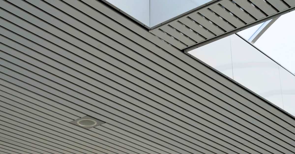 Hunter Douglas 84B Linear Metal Ceiling in Kerala – Surya Enterprises