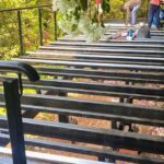 Bamboo decking installation by Surya Enterprises at Dona Paula, Goa