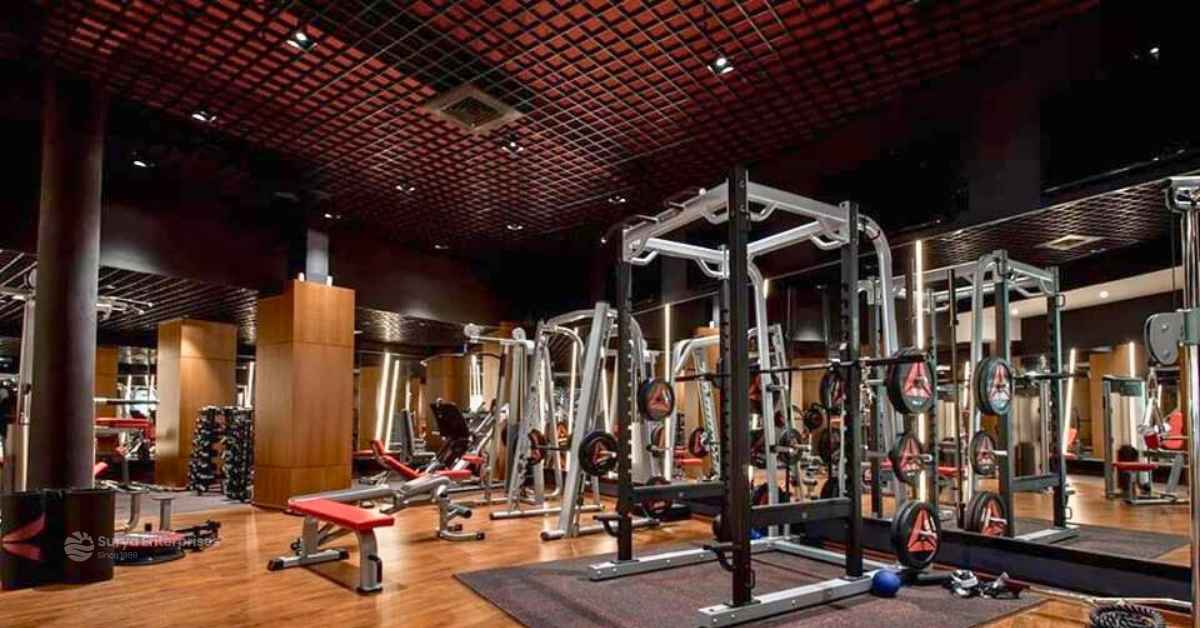 High-quality cell ceiling installed at Fitness Bar, Panjim, enhancing aesthetics and durability.