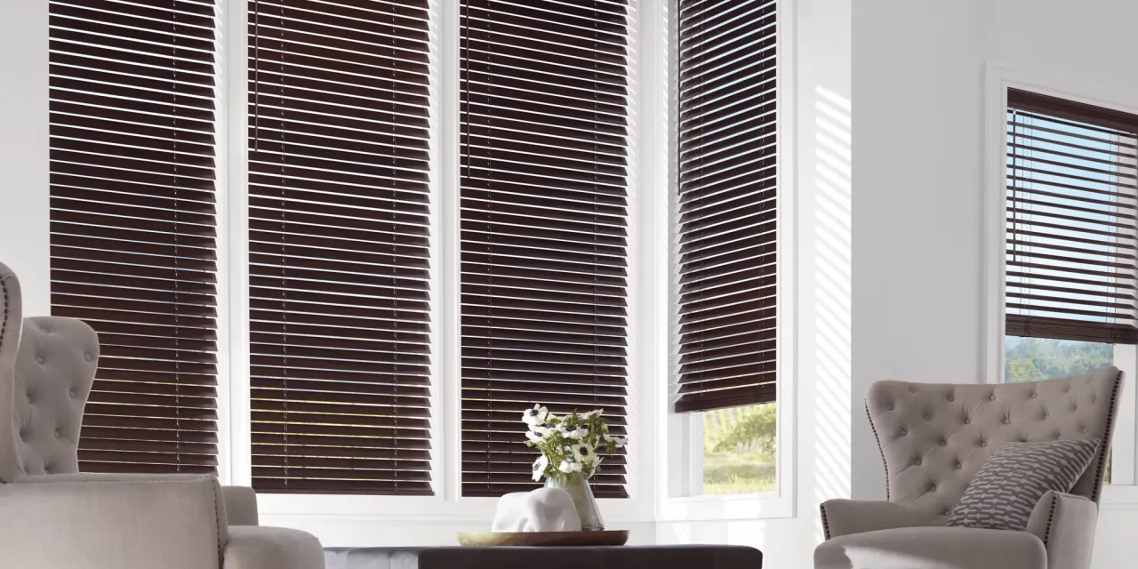 Hunter Douglas Parkland Wood Blinds for premium light control & elegant interiors