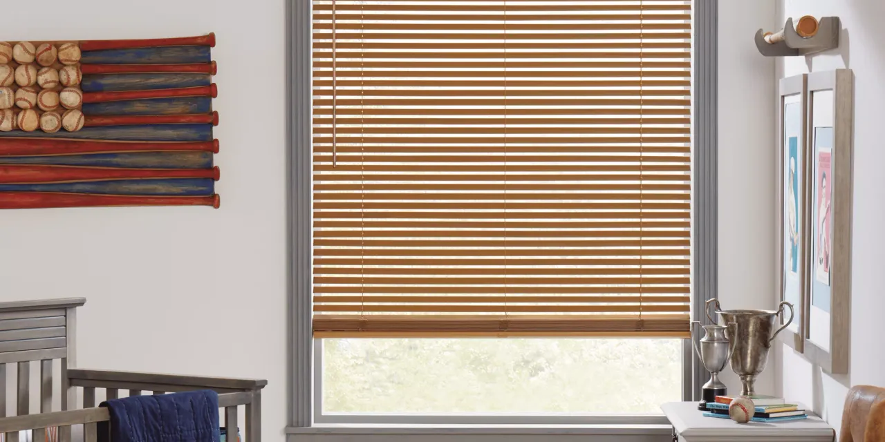 Hunter Douglas Parkland Wood Blinds for premium light control & elegant interiors