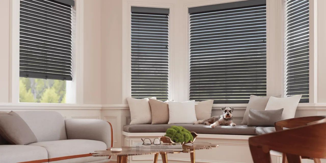 Hunter Douglas Parkland Wood Blinds for premium light control & elegant interiors