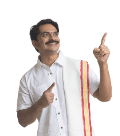 Kerala South Indian Man pointing