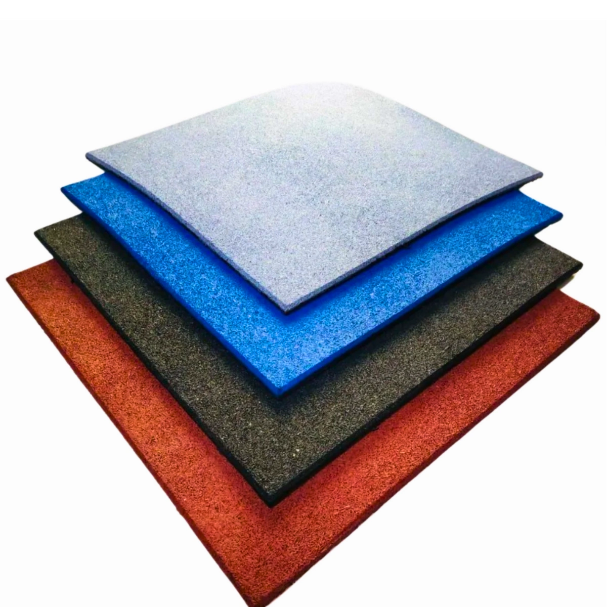 Multi-colored Gym Rubber Flooring Tiles