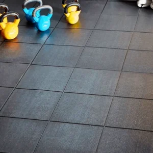 Gym Rubber Tiles for Indoor Fitness Flooring by Surya Enterprises Kerala