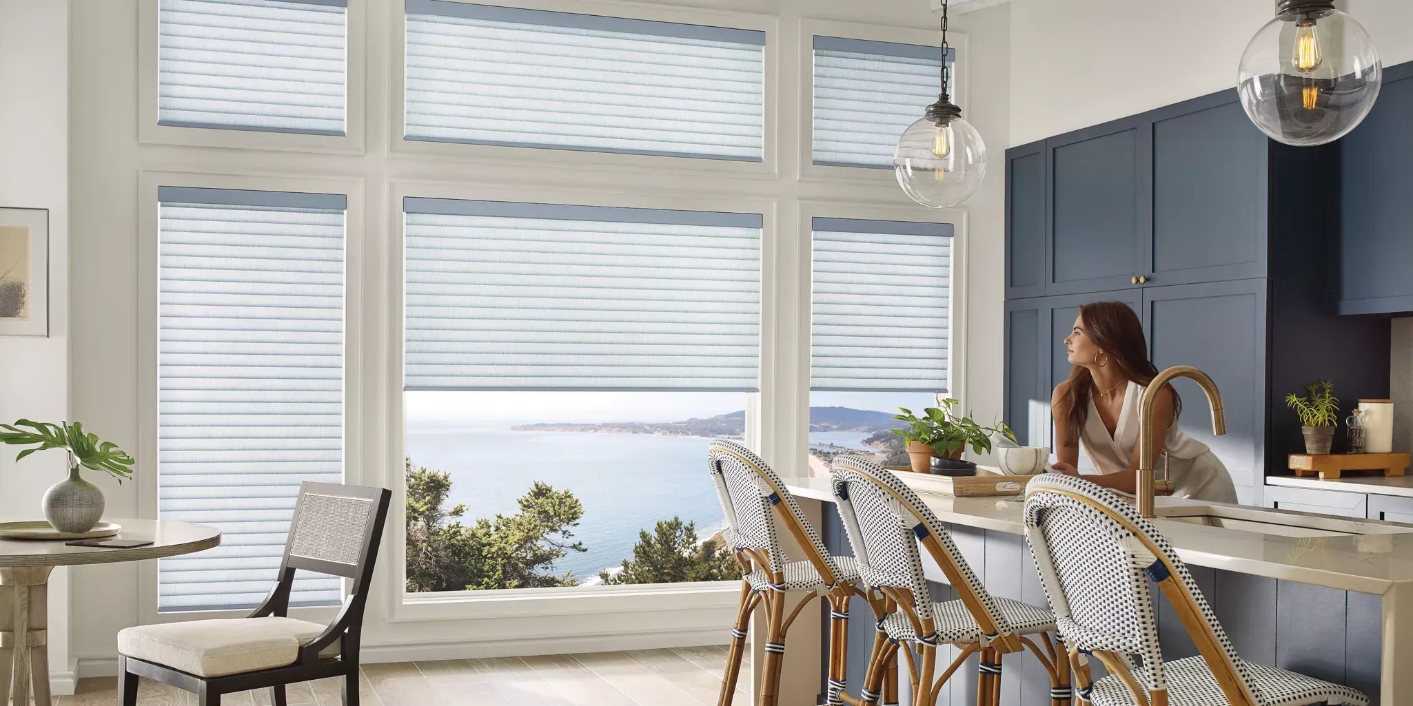 Motorised roller blinds in Kerala office space